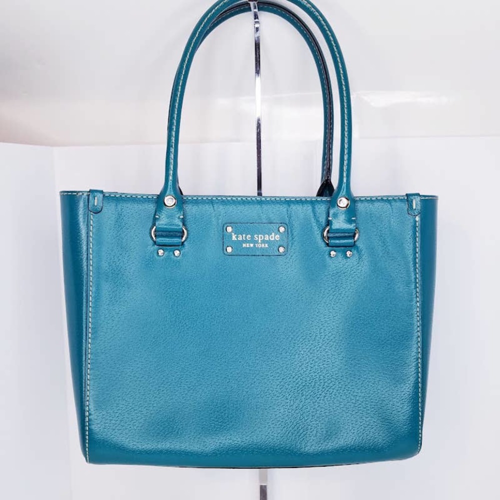 Kate Spade Wellesley Quinn bright teal Purse Handbag